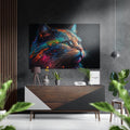Cat Brushed Aluminum Dibond Wall Art